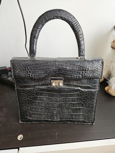 Vintage echtleder handtasche - vintage,