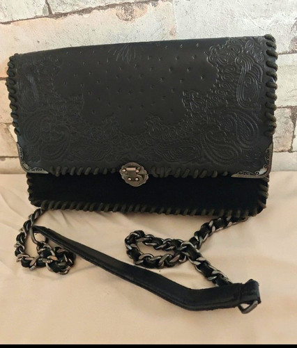 Zara echtleder handtasche - echtleder,