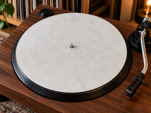 Echtleder slipmat creme - slipmat,