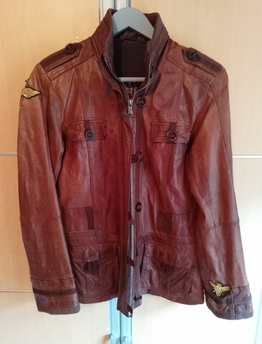 Gucci lederjacke braun - gucci,