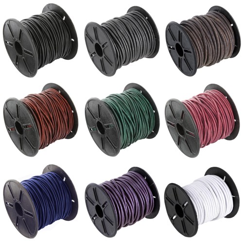 Lederband rund 2mm - , lederschnur