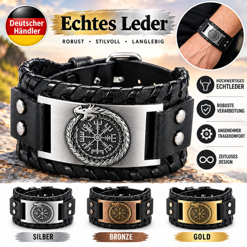Herren armband echtes leder - herren,