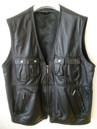 Herren leder weste echtleder - herren,