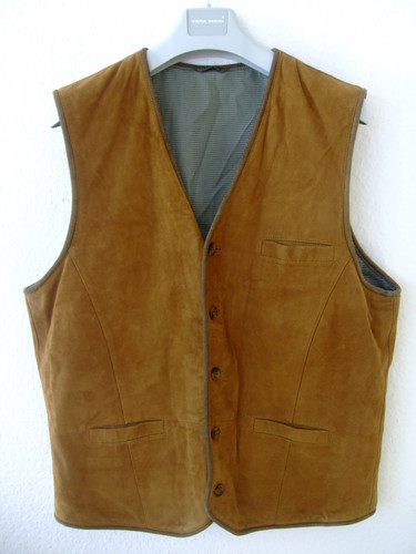 Herren leder weste echtleder - leder,
