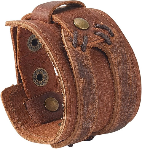 Braunes herren armband aus - braunes,