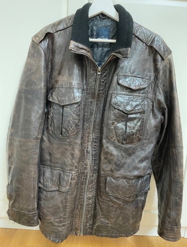 Braune lederjacke echtleder - braune,