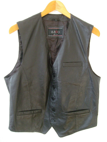 Herren leder weste echtleder - leder,