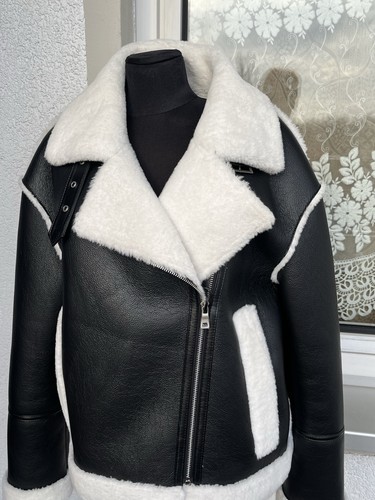 Damen lederjacke bomber - ,