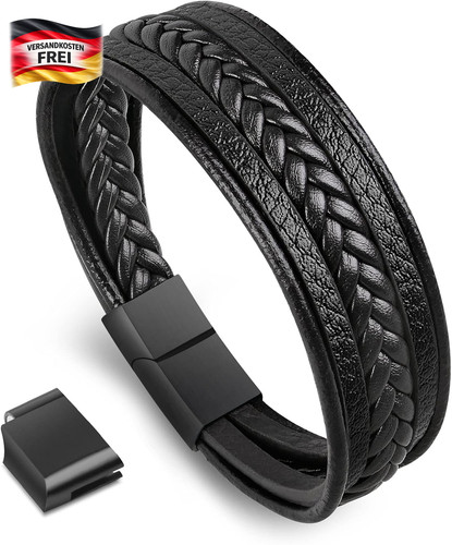 Echtes leder armband - armband, herren