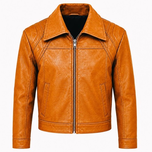 Herren echtlederjacke braun - herren,