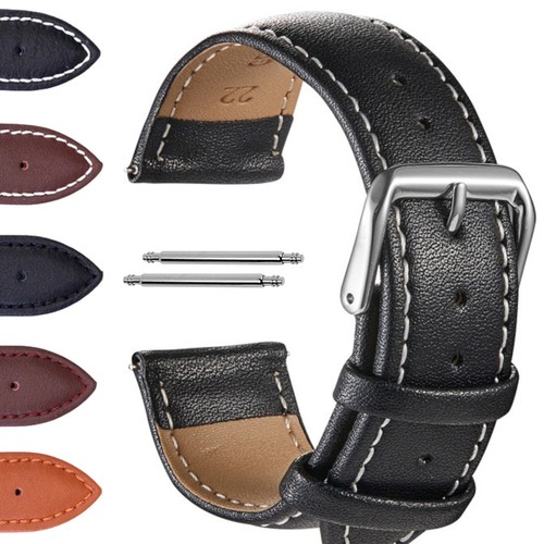 Echtleder uhrenarmband braun - echtleder,