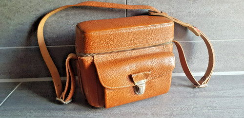 Echtleder phototasche braun - phototasche,