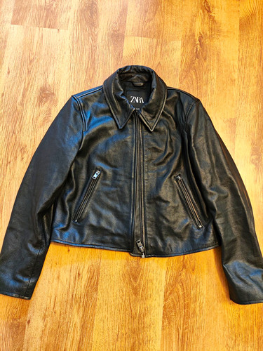 Zara damen vintage lederjacke - zara,