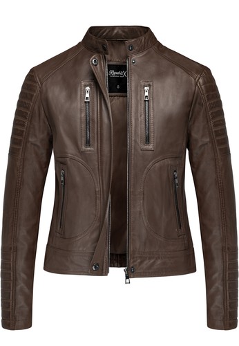 Damen echtleder jacke biker - damen,