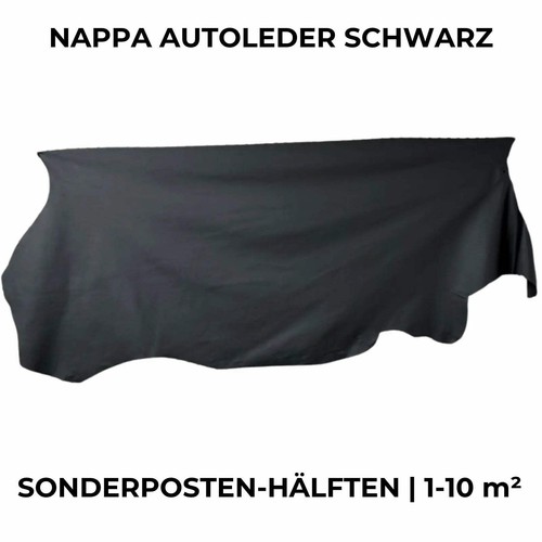 Nappa leder schwarz - nappa, |