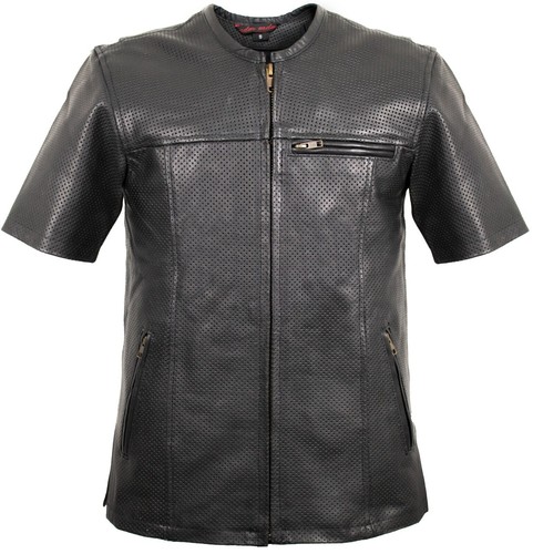 Biker kutte lederhemd kurz arm - kutte,